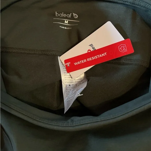 NWT baleaf Women's Fleece Lined Leggings M, greenWater Resistant Thermal Pockets - Picture 4 of 5